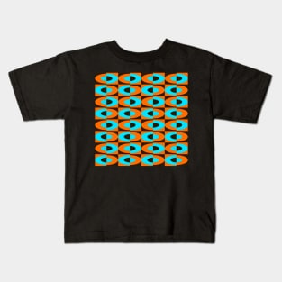 retro seventies style pattern Kids T-Shirt